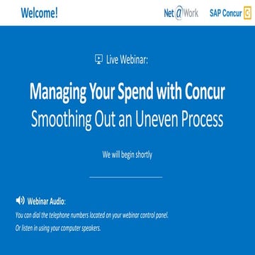 Managing Your Spend with Concur