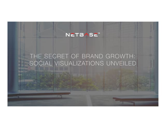 The Secret of Brand Growth: Social Visualizations
