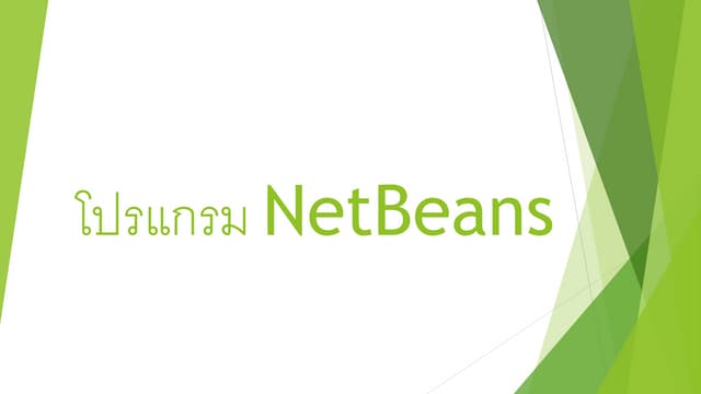 โปรแกรม Net beans