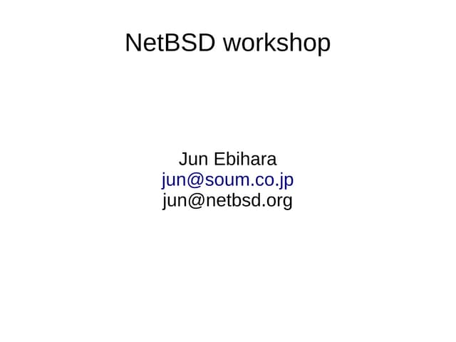 NetBSDworkshop