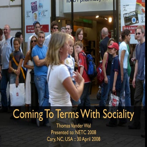 Coming to Terms with Sociality - NETC