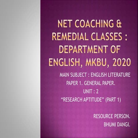 Net coaching &amp; remedial . paper 1 research