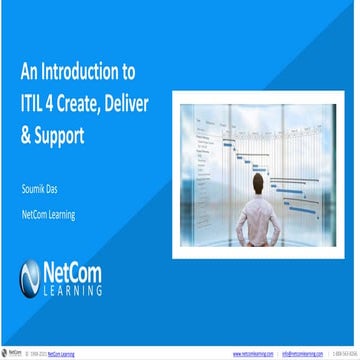 NetCom learning webinar an introduction to itil®4 create, deliver &amp; suppo...