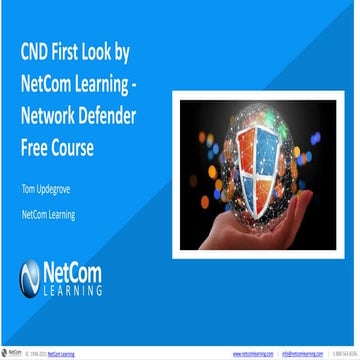 NetCom learning webinar cnd first look by netcom learning - network defender fre