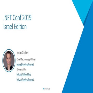 Net Conf Israel - Intro & Building Cloud Native Apps with .NET Core 3.0 and K...