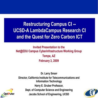 Restructuring Campus CI -- UCSD-A L...