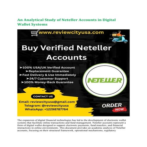 A Detailed Guide on Purchasing Verified Neteller Accounts in the United ...