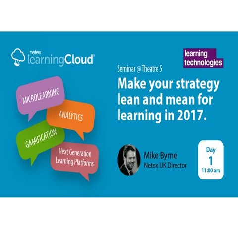 Netex Seminar LT2017 | Make your strategy lean and mean for learning in 2017 ...