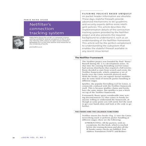 Netfilter’s connection tracking system