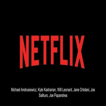 Direct Marketing Netflix Presentation  