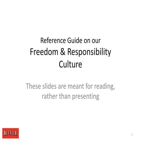 Netflix - Freedom & Responsibility