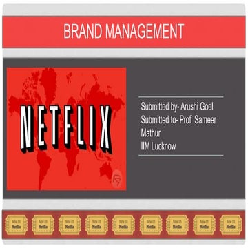 Netflix brand management
