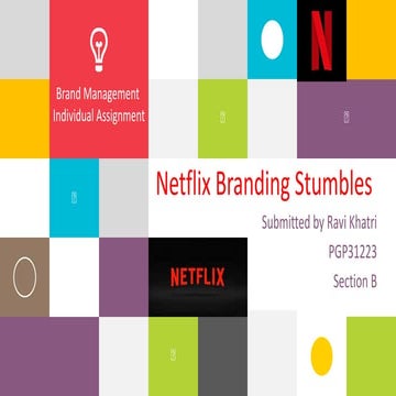 Netflix branding stumbles