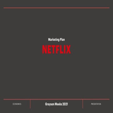 Netflix business marketpresentation_economics