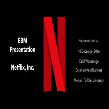 Netflix Business Model - Nine Elements