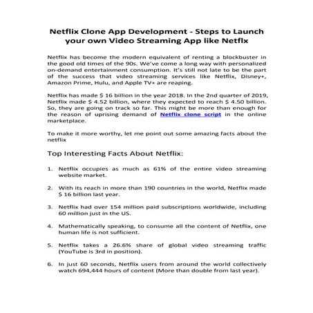 How to launch your own OTT platform like Netflix? - MacAndro