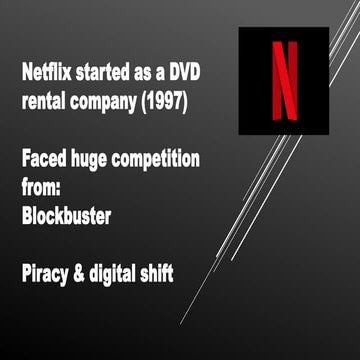 Netflix's Evolution: From DVD Rentals to Global Streaming Giant | PPTX