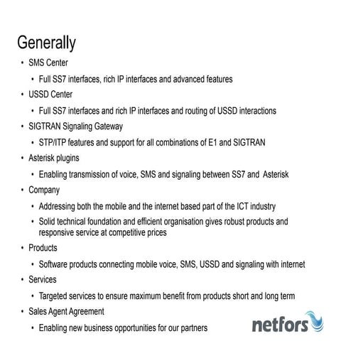 Netfors - general presentation