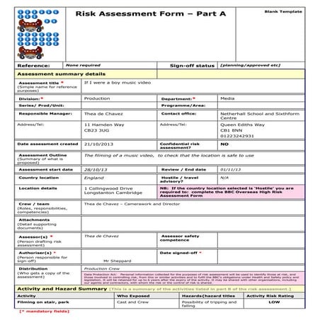 Netherhall risk-assessment-form
