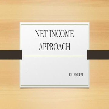 Net income approach