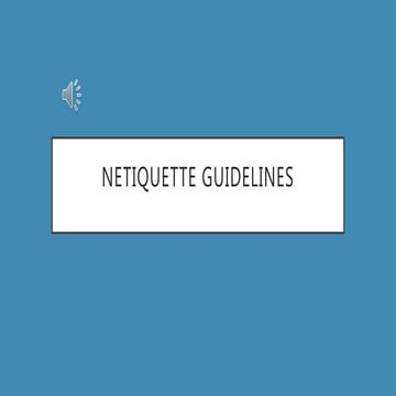 Netiquette