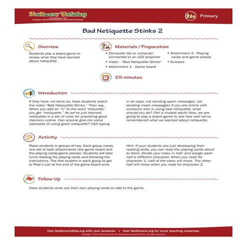 Netiquette board game | PDF
