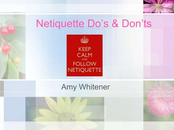 INTERNET ETIQUETTE AND NETIQUETTE | PPT