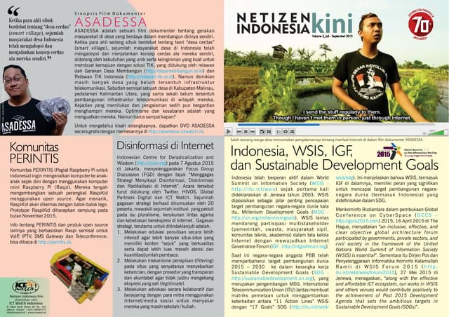Netizen Indonesia Kini (Juli - September 2015)
