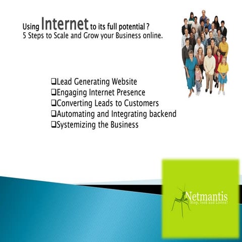 Netmantis - 5 Steps to Scale and Grow your Business online