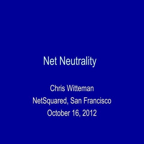 Net Neutrality | PPT
