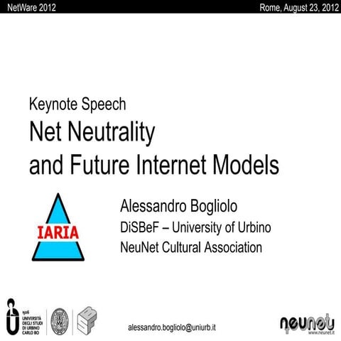 Net Neutrality and Future Internet Models