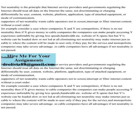 Net neutrality is the principle that Internet service providers and .pdf