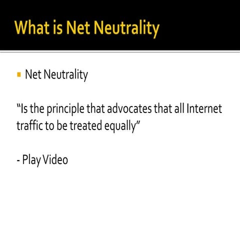 Net neutrality ppt