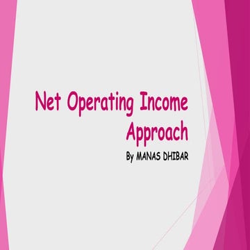 Net operating income approach
