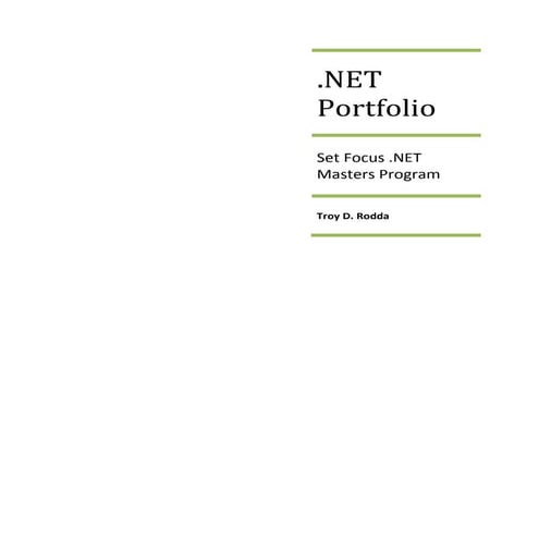 (.Net Portfolio) Td Rodda
