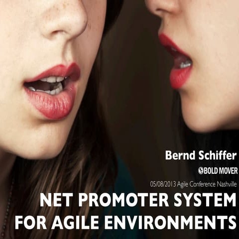 Net Promoter System for Agile Environments @ Agile 2013 in Nashville, Tennessee