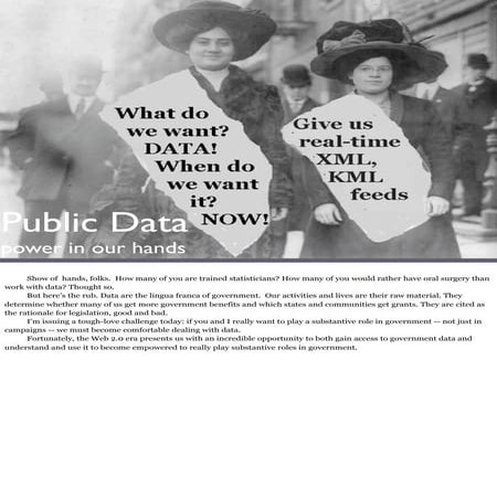 Public Data: power in our hands