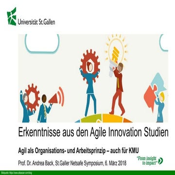 Agil als Organistations- und Arbeitsprinzip - auch für KMU