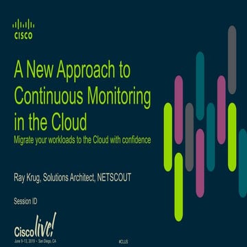 A New Approach to Continuous Monitoring in the Cloud