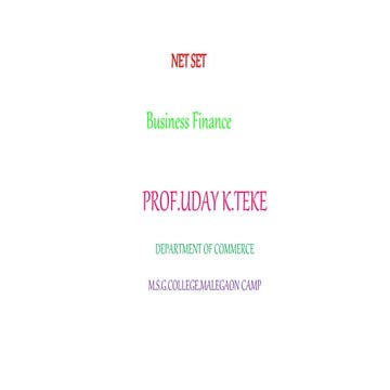 Net set business finance
