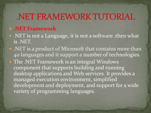 .Net slid