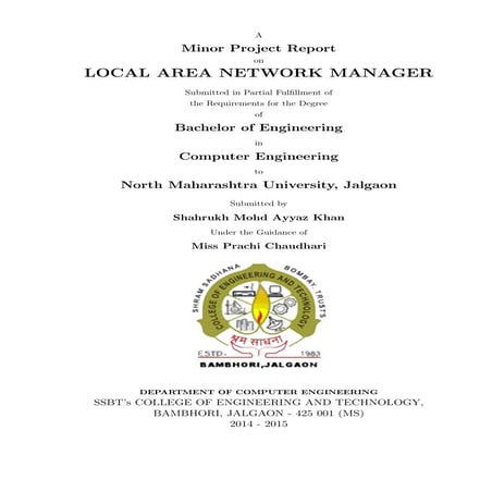 project Report on LAN Security Manager