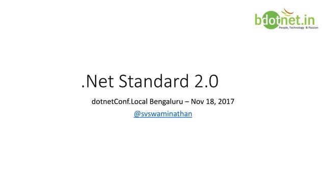 .Net Standard 2.0