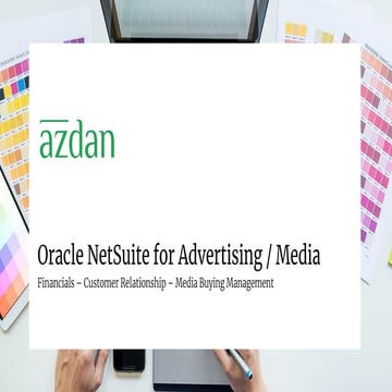NetSuite for Advertising & Media - Azdan NetSuite Partner in UAE