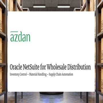 NetSuite for Wholesale Distribution - Azdan NetSuite Partner in UAE