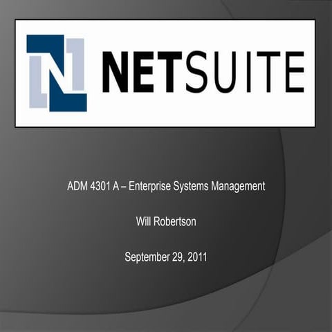 Netsuite Presentation