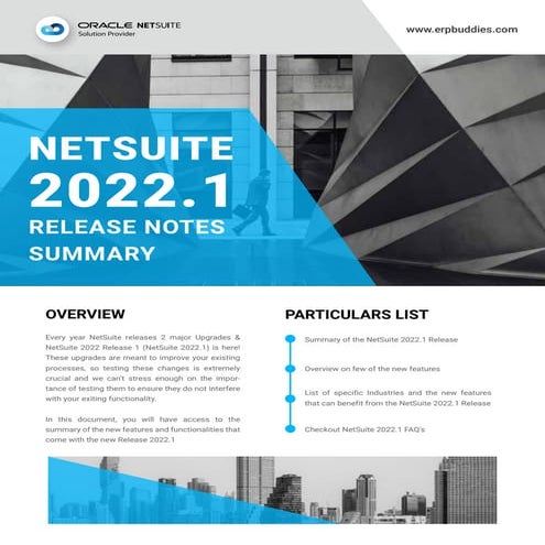 NetSuite 2022.1 Release notes summary.pdf