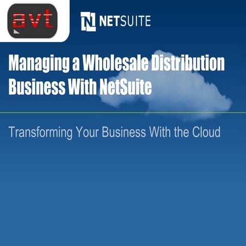 Netsuite for Wholesale Distribution Companies