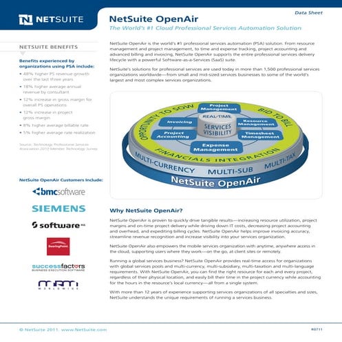 Net Suite Open Air Data Sheet