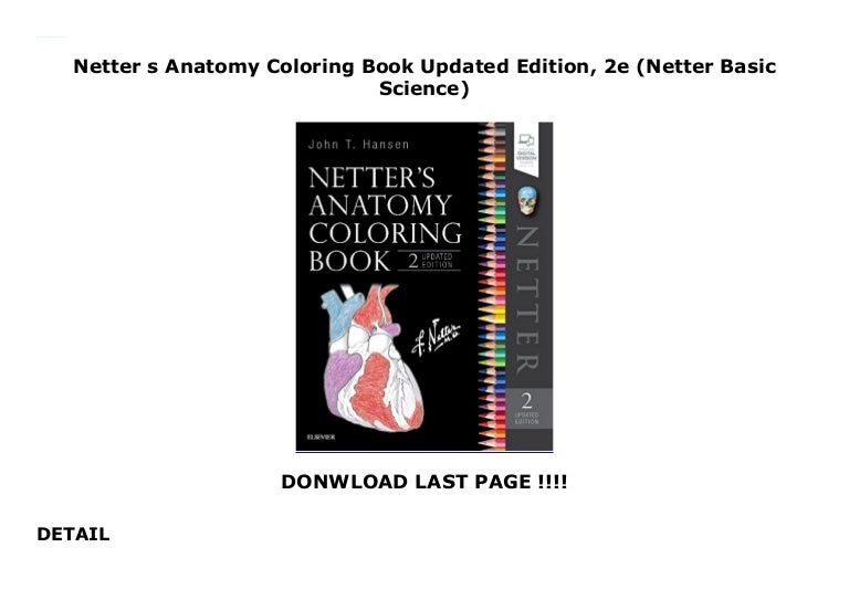 Download Netter s Anatomy Coloring Book Updated Edition, 2e (Netter ...